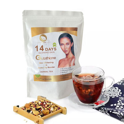품질  14 Day Natural Herbal Skin Lightening Capsules OEM Detox Tea Bag Glutathione 공장