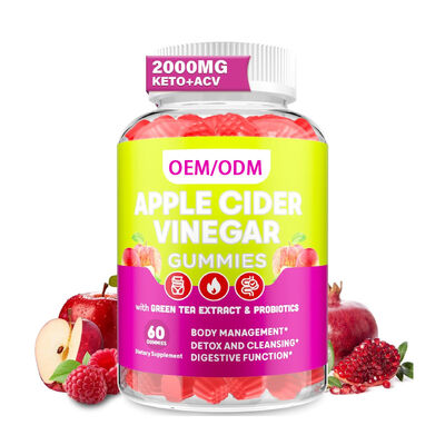 calidad Suplemento de ACV natural para bajar de peso gomitas sin azúcar vinagre de sidra de manzana OEM ODM fábrica