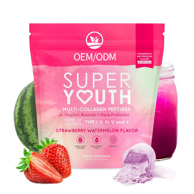 quality Skin Elasticity Collagen Gummy Supplements Boost Hair Nail Health Support Natural Flavors Gelatin Free factory