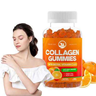 Kalite C Vitamini Doğadan Yapılan Kolajen Sakızları Takviyesi Portakal Cilt Esnekliğini Artırır Fabrika