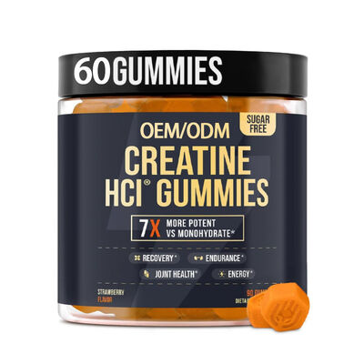 chất lượng OEM Thương hiệu Creatine Monohydrate Gummies Supplement For Muscle Growth nhà máy sản xuất