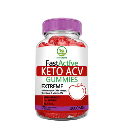 ποιότητας Διαχείριση βάρους Κρεατίνη Gummies Κετογόνο + Εκχύλισμα Κραυδιού μήλου εργοστάσιο