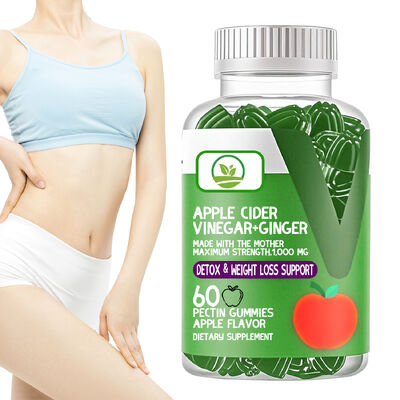 calidad Gomitas orgánicas del jengibre del vinagre de sidra de manzana para los suplementos herbarios del Detox del control de peso fábrica