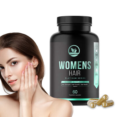 calidad Suplemento para el crecimiento del cabello Pillas para el cuidado del cabello con 60 cápsulas para cabello más grueso y menos roturas fábrica